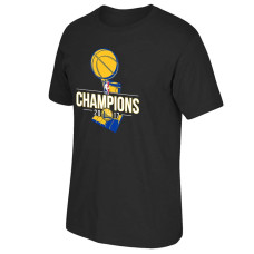 Golden State Warriors 2017 Champions Primary Logo Black T-Shirt