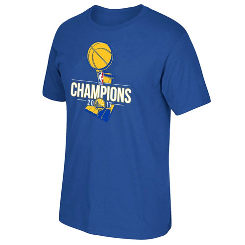 Golden State Warriors 2017 Champions Primary Logo Royal T-Shirt Golden State Warriors 2017 Champions Primary Logo Royal T-Shirt