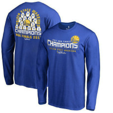 Golden State Warriors 2017 Champions Roster Long Sleeve Royal T-Shirt Golden State Warriors 2017 Champions Roster Long Sleeve Royal T-Shirt