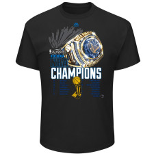 Golden State Warriors 2017 Champions Talk To The Rings Black T-Shirt