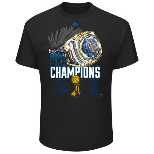 Golden State Warriors 2017 Champions Talk To The Rings Black T-Shirt Golden State Warriors 2017 Champions Talk To The Rings Black T-Shirt
