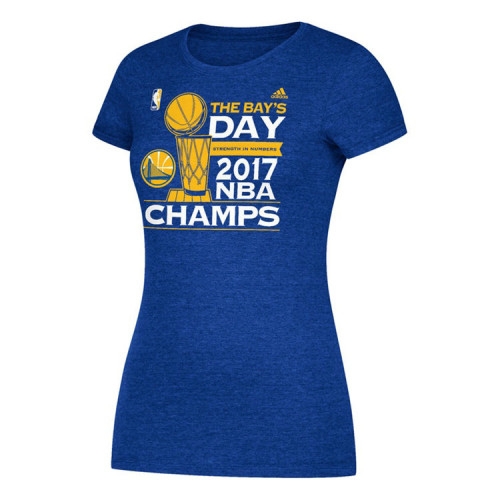Women's Golden State Warriors 2017 Champions Parade Royal T-Shirt Women's Golden State Warriors 2017 Champions Parade Royal T-Shirt