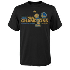 Youth Golden State Warriors 2017 Champions Locker Room Black T-Shirt Youth Golden State Warriors 2017 Champions Locker Room Black T-Shirt