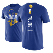 Golden State Warriors #6 Nick Young Royal Finals T-Shirt