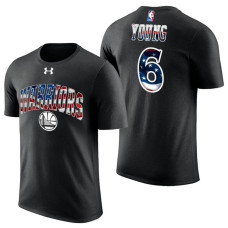 Golden State Warriors #6 Nick Young Black Independence Day T-Shirt