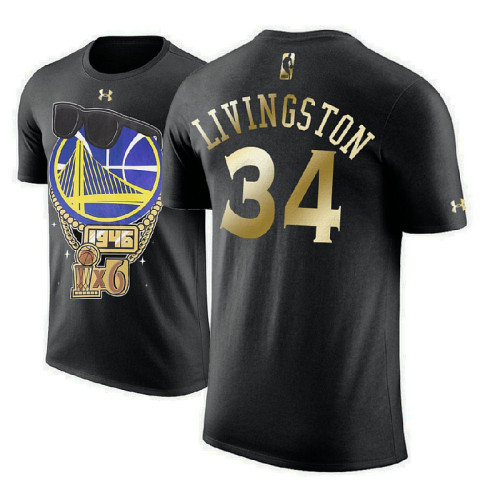 Shaun Livingston Golden State Warriors 2018 Champions Hiphop Black T-Shirt Shaun Livingston Golden State Warriors 2018 Champions Hiphop Black T-Shirt