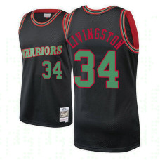Golden State Warriors #34 Shaun Livingston Black Hardwood Classics Christmas 2022 Champions Jersey