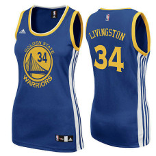 Women's Golden State Warriors #34 Shaun Livingston Blue Road 2022 Champions Jersey