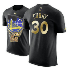 Golden State Warriors #30 Stephen Curry Black 2018 Champions T-Shirt