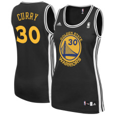 Women's Golden State Warriors #30 Stephen Curry Black Alternate Jersey