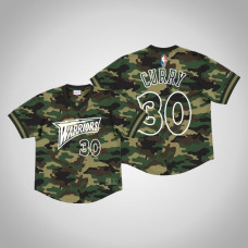 Golden State Warriors #30 Stephen Curry Camo Mesh Jersey