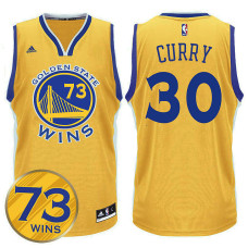 Golden State Warriors #30 Stephen Curry Gold Road Jersey