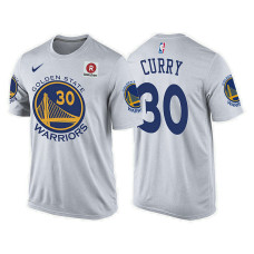 Golden State Warriors #30 Stephen Curry White Association T-Shirt