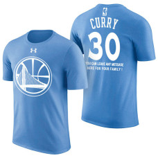 Golden State Warriors #30 Stephen Curry Blue Father's Day T-Shirt Golden State Warriors #30 Stephen Curry Blue Father's Day T-Shirt