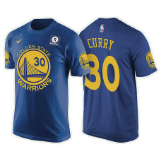 Golden State Warriors #30 Stephen Curry Royal Icon T-Shirt