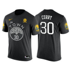 Golden State Warriors #30 Stephen Curry Black Statement T-Shirt