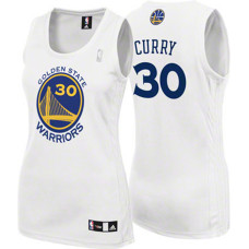 Women's Golden State Warriors #30 Stephen Curry White Home 2022 Champions Jersey