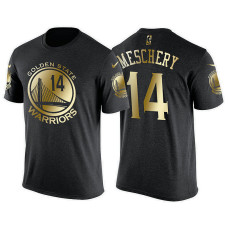 Golden State Warriors #14 Tom Meschery Gold Gilding T-Shirt