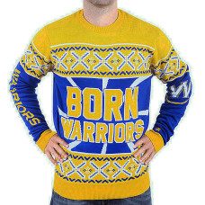 Golden State Warriors Klew Royal/Gold Thematic Slogan Unisex Ugly Sweater