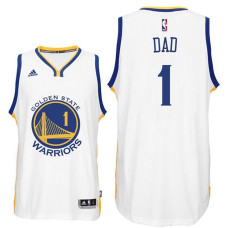 Father's Day Dad Logo #1 Golden State Warriors Swingman White 2022 Champions Jersey