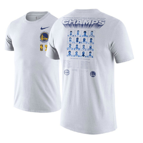 Golden State Warriors 2018 Finals Champions Team Roster White T-Shirt Golden State Warriors 2018 Finals Champions Team Roster White T-Shirt