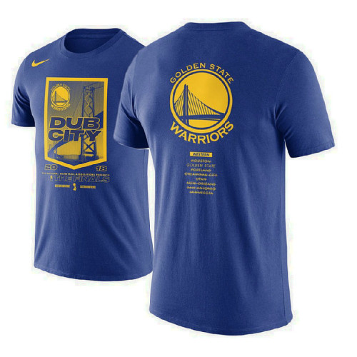 Golden State Warriors 2018 Finals City DNA Blue T-Shirt Golden State Warriors 2018 Finals City DNA Blue T-Shirt