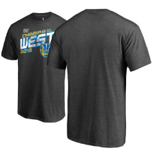 Golden State Warriors 2018 Western Conference Champions Locker Room Charcoal T-Shirt Golden State Warriors 2018 Western Conference Champions Locker Room Charcoal T-Shirt
