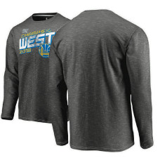 Golden State Warriors 2018 Western Conference Champions Locker Room Long Sleeve Charcoal T-Shirt Golden State Warriors 2018 Western Conference Champions Locker Room Long Sleeve Charcoal T-Shirt