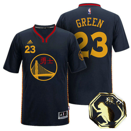 warriors black chinese jersey