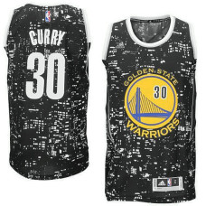Golden State Warriors #30 Stephen Curry Black City Lights 2022 Champions Jersey