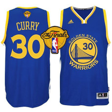 Golden State Warriors #30 Stephen Curry Royal Finals Jersey
