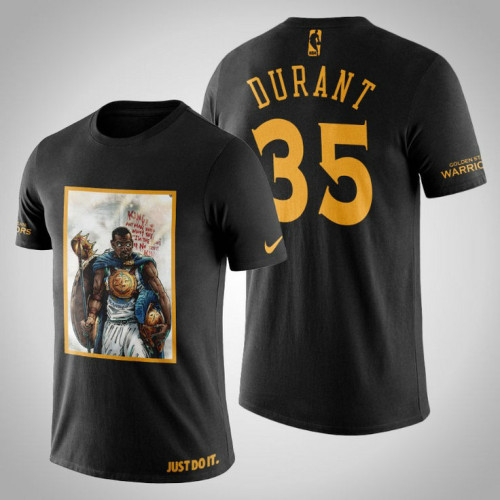 Golden State Warriors Kevin Durant #35 Black Legend King T-shirt Golden State Warriors Kevin Durant #35 Black Legend King T-shirt