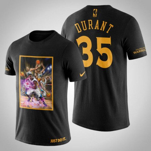 Golden State Warriors Kevin Durant #35 Black Legend Marvel T-shirt Golden State Warriors Kevin Durant #35 Black Legend Marvel T-shirt