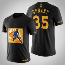 Golden State Warriors Kevin Durant #35 Black Legend MVP T-shirt Golden State Warriors Kevin Durant #35 Black Legend MVP T-shirt