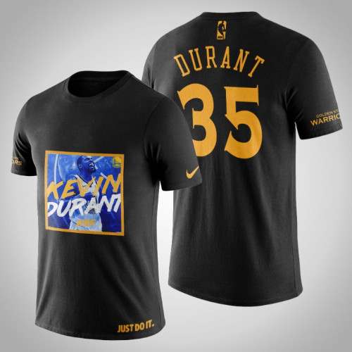 Golden State Warriors Kevin Durant #35 Black Legend Shout T-shirt Golden State Warriors Kevin Durant #35 Black Legend Shout T-shirt