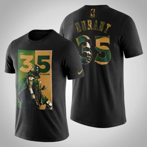 Golden State Warriors Kevin Durant #35 Comic Doctor Doom Marvel T-Shirt - Black Golden State Warriors Kevin Durant #35 Comic Doctor Doom Marvel T-Shirt - Black
