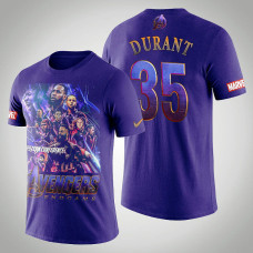 Golden State Warriors Kevin Durant #35 Comic Avengers Endgame T-shirt - Royal Golden State Warriors Kevin Durant #35 Comic Avengers Endgame T-shirt - Royal