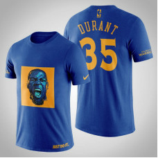 Golden State Warriors Kevin Durant #35 Navy Legend Caricatrue T-shirt Golden State Warriors Kevin Durant #35 Navy Legend Caricatrue T-shirt