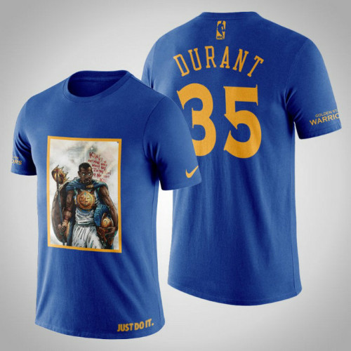 Golden State Warriors Kevin Durant #35 Navy Legend King T-shirt Golden State Warriors Kevin Durant #35 Navy Legend King T-shirt