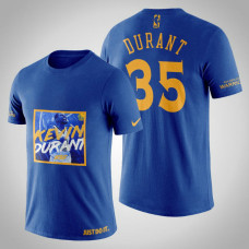 Golden State Warriors Kevin Durant #35 Navy Legend Shout T-shirt Golden State Warriors Kevin Durant #35 Navy Legend Shout T-shirt
