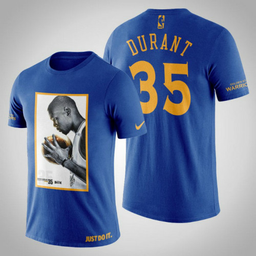 Golden State Warriors Kevin Durant #35 Navy Legend Side T-shirt Golden State Warriors Kevin Durant #35 Navy Legend Side T-shirt