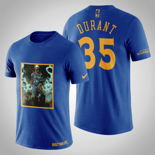 Golden State Warriors Kevin Durant #35 Navy Legend Silm Reaper T-shirt Golden State Warriors Kevin Durant #35 Navy Legend Silm Reaper T-shirt