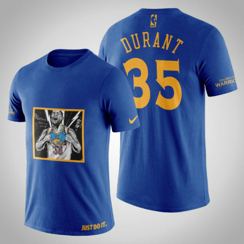 Golden State Warriors Kevin Durant #35 Navy Legend Transformation T-shirt Golden State Warriors Kevin Durant #35 Navy Legend Transformation T-shirt