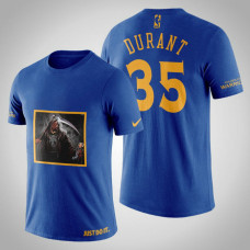 Golden State Warriors Kevin Durant #35 Navy Legend Trophy T-shirt Golden State Warriors Kevin Durant #35 Navy Legend Trophy T-shirt