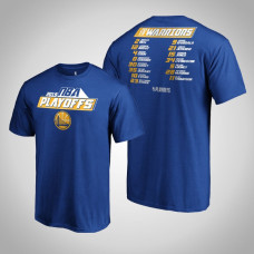 Golden State Warriors 2019 Playoffs Bound Game Royal Tradition Roster T-Shirt