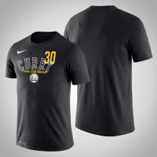 Golden State Warriors Stephen Curry #30 Player Performance Black Name & Number T-Shirt