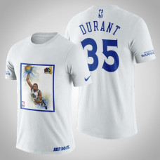 Golden State Warriors Kevin Durant #35 White Legend 2017 The Finals T-shirt Golden State Warriors Kevin Durant #35 White Legend 2017 The Finals T-shirt