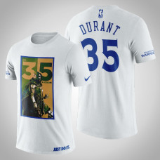 Golden State Warriors Kevin Durant #35 White Legend K Doom T-shirt Golden State Warriors Kevin Durant #35 White Legend K Doom T-shirt