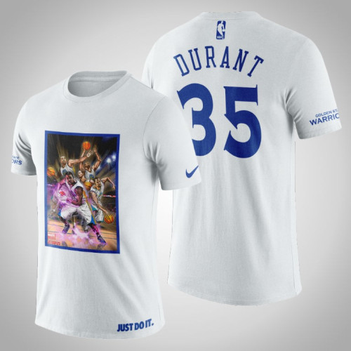 Golden State Warriors Kevin Durant #35 White Legend Marvel T-shirt Golden State Warriors Kevin Durant #35 White Legend Marvel T-shirt