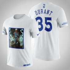 Golden State Warriors Kevin Durant #35 White Legend Silm Reaper T-shirt